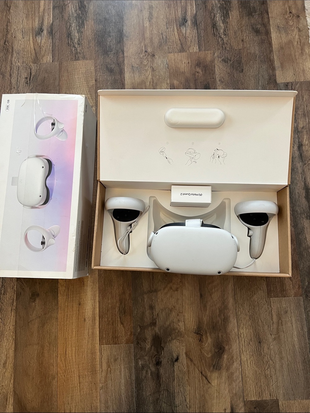 Meta Quest 2 Standalone VR Headset with White Controllers